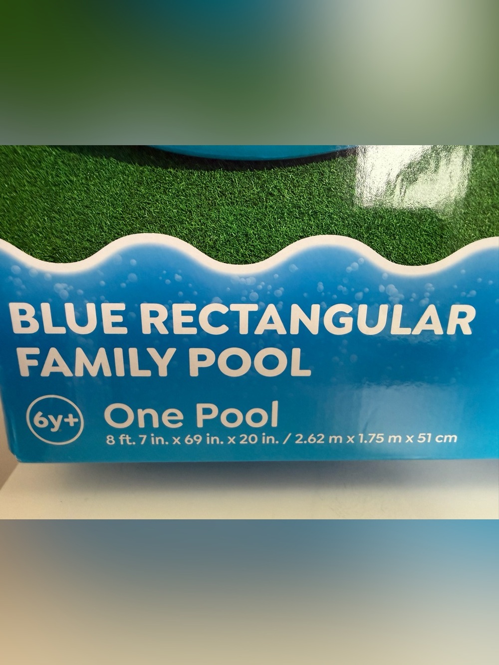 Blue Rectangular Kids Swim Pool - Picture 8 of 8